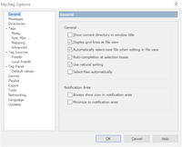 General option dialog page